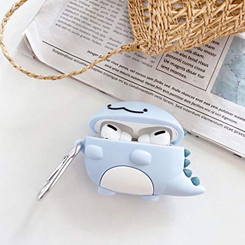 AirPod Pro Case, 3D Funny Cartoon Cute Animal Design，Accessories Key Chain for Kids Girls Teens Women Boys (Cute Little Dinosaur Pro)