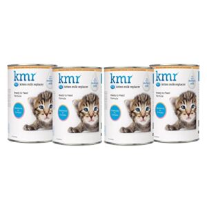 PetAg KMR Kitten Milk Replacer Liquid - Growing Kittens or Adult Cat - 11 Fl Oz - 4 Pack