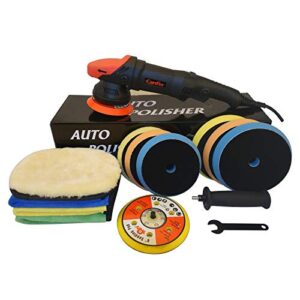 canfix dual action orbital car polisher with 5" and 6" pads