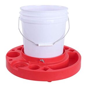 BISupply 5 Gallon Bucket Dolly - Detailing Cart for 11.5 Inch Rolling Car Wash Bucket with Wheels and Compartments