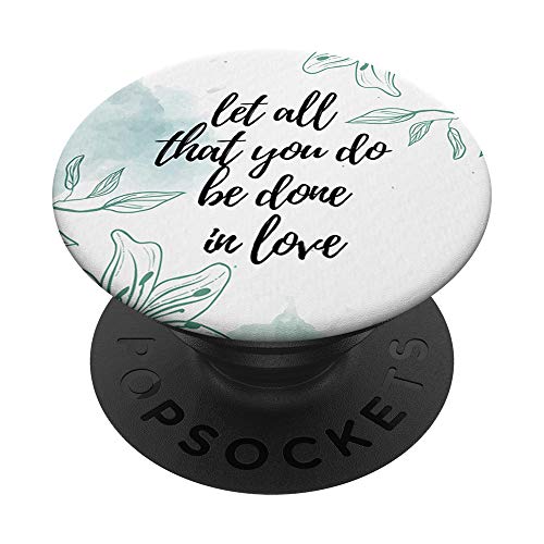 Inspirational Bible Verses Flowers Christian Gift PopSockets PopGrip: Swappable Grip for Phones & Tablets