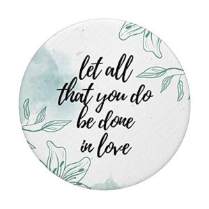 Inspirational Bible Verses Flowers Christian Gift PopSockets PopGrip: Swappable Grip for Phones & Tablets