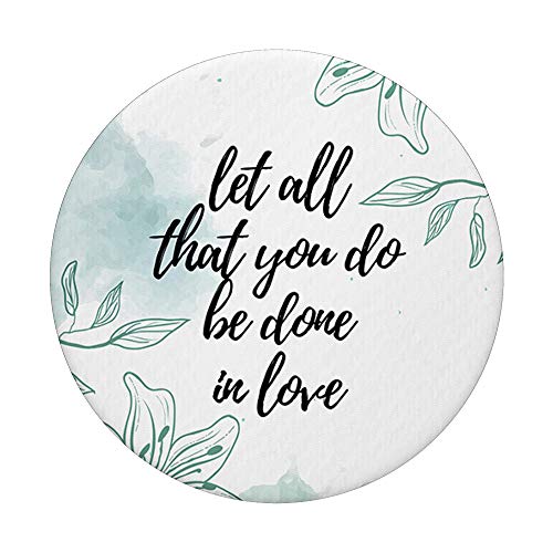 Inspirational Bible Verses Flowers Christian Gift PopSockets PopGrip: Swappable Grip for Phones & Tablets