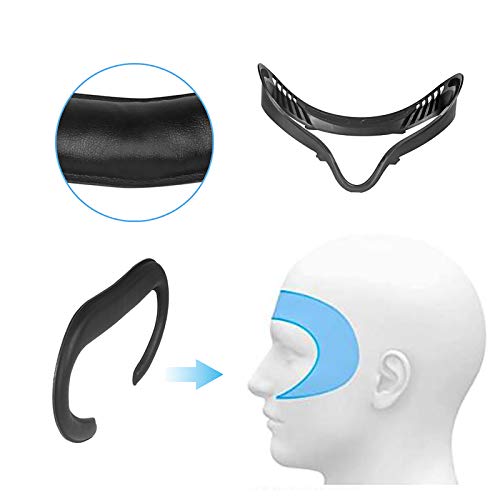 6 in1 Soft Leather Glasses VR Face Cover Sweat-Proof Helmet Eye Face Cover for Oculus Quest 2 Facial Interface Bracket Accessories