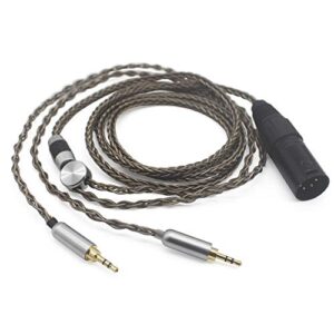 Youkamoo 4 Pin XLR Balanced Male Compatible for hifiman HE400S HE-400i (Dual 2.5mm Version) HE560 HE350 HE1000 V2 Headphones Replacement Upgrade Cable