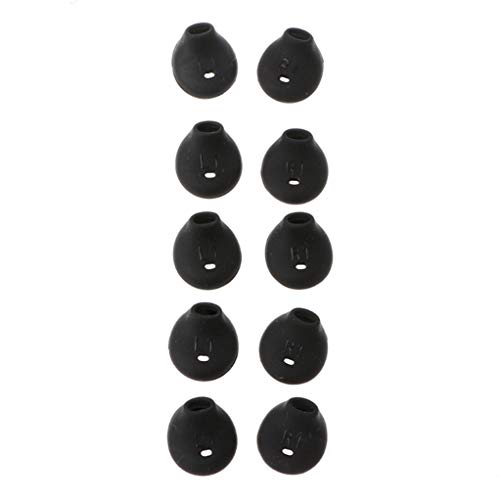 Sara-u 10pcs/lot Soft Silicone Ear Pads Eartips, Compatible for Sony WI-SP500, for Samsung S7 S6 Edge 9200 Level U in-Ear Headphones Earphone