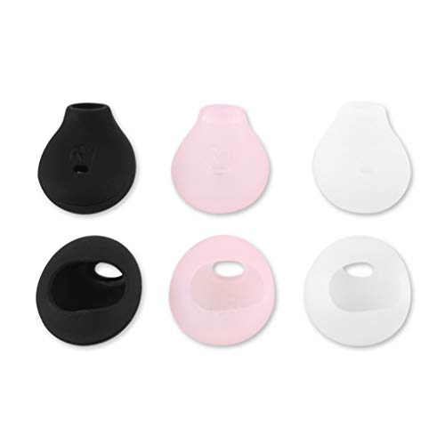 Sara-u 10pcs/lot Soft Silicone Ear Pads Eartips, Compatible for Sony WI-SP500, for Samsung S7 S6 Edge 9200 Level U in-Ear Headphones Earphone