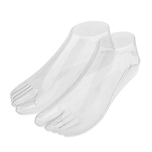 Groupcow Female Plastic Foot Model Tools for Sandals Display (Transparent)