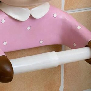 SHUANGJ Toilet Toilet Paper Towel Roll Paper Box Creative Cartoon Cute Sika Deer Roll Paper Hanger Wall-Mounted Free Punch Fantasy Unicorn