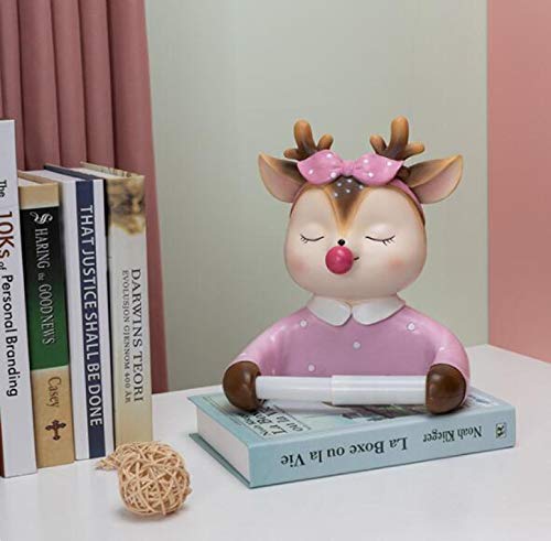 SHUANGJ Toilet Toilet Paper Towel Roll Paper Box Creative Cartoon Cute Sika Deer Roll Paper Hanger Wall-Mounted Free Punch Fantasy Unicorn