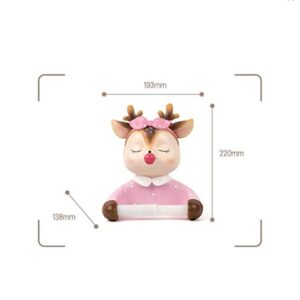 SHUANGJ Toilet Toilet Paper Towel Roll Paper Box Creative Cartoon Cute Sika Deer Roll Paper Hanger Wall-Mounted Free Punch Fantasy Unicorn