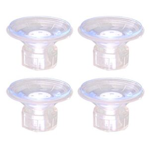 amosfun 4 pcs suction hooks cups cup with for shower sponge glass holder window without-strong suction plastic suction cup wall hangers sucker pads with a bolt for bathroom kitchen windows glass