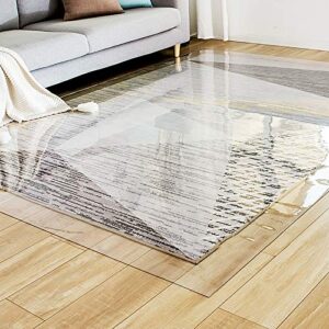 liqi clear vinyl plastic floor runner/protector, transparent carpet runner protector mat for wooden floors/living room/hallway, area rugs floor mat (size : 0.8x4m/2.6x13.1ft)