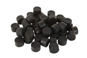 100pcs non-stick silicone wax containers 3ml multi use storage jars cream emulsion bottles (black)