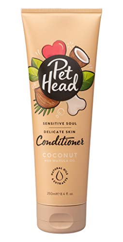 PET Head Dog Conditioner 250ml, Sensitive Soul, Coconut Scent, Conditioner for Dogs with Sensitive Skin, Professional Grooming, Vegan, Hypoallergenic, Natural, ph-Neutral, Gentle Formula for Puppies