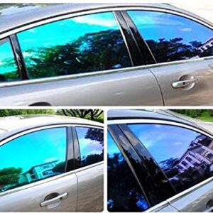 XhuangTech Chameleon Purple Car Side Window Tint Solar Film Protection Scratch Resistant 20% VLT 19.29" in x 9.84' Ft Feet