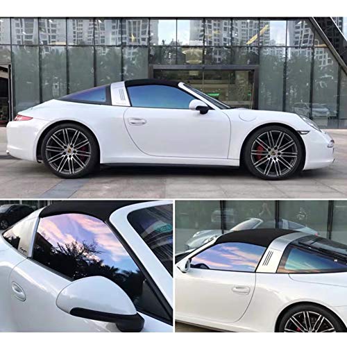 XhuangTech Chameleon Purple Car Side Window Tint Solar Film Protection Scratch Resistant 20% VLT 19.29" in x 9.84' Ft Feet