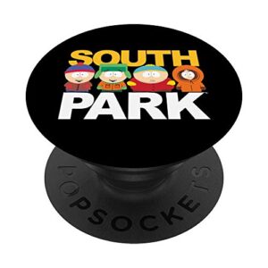 south park gang logo sandwich popsockets popgrip: swappable grip for phones & tablets