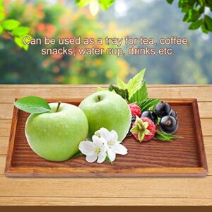 Smooth Surface Wooden Tray, Serving Tray, Tea Tray, for Home Hotel for Snacks Drinks(3515cm)