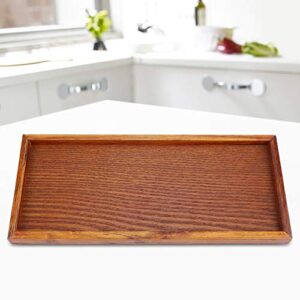 Smooth Surface Wooden Tray, Serving Tray, Tea Tray, for Home Hotel for Snacks Drinks(3515cm)