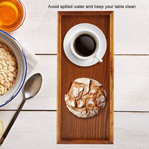 Smooth Surface Wooden Tray, Serving Tray, Tea Tray, for Home Hotel for Snacks Drinks(3515cm)