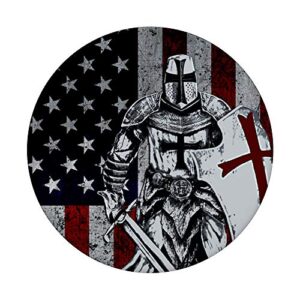 Knight Templar Crusader Warrior PopSockets PopGrip: Swappable Grip for Phones & Tablets