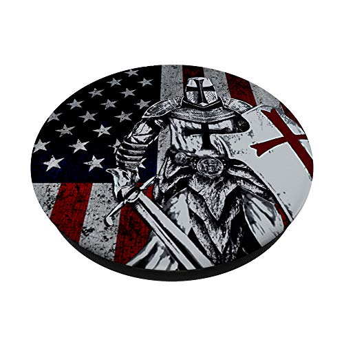 Knight Templar Crusader Warrior PopSockets PopGrip: Swappable Grip for Phones & Tablets