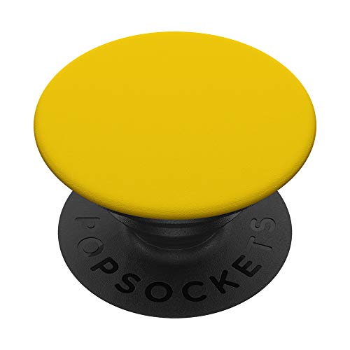 Simple Solid Color Chic Bright Yellow Design PopSockets Swappable PopGrip