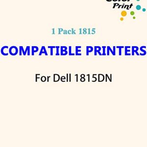 1-Pack ColorPrint Compatible Toner Cartridge High Yield Replacement for Dell 1815DN 1815 Multifunction 310-7943 NF485 PF658 RF223 PF656 310-7945 ug297 Laser Printer (Black, 5,000 Pages)