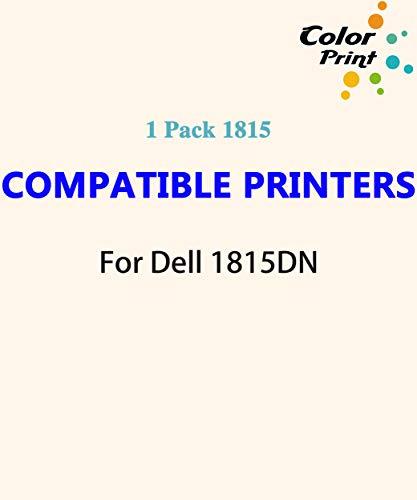 1-Pack ColorPrint Compatible Toner Cartridge High Yield Replacement for Dell 1815DN 1815 Multifunction 310-7943 NF485 PF658 RF223 PF656 310-7945 ug297 Laser Printer (Black, 5,000 Pages)