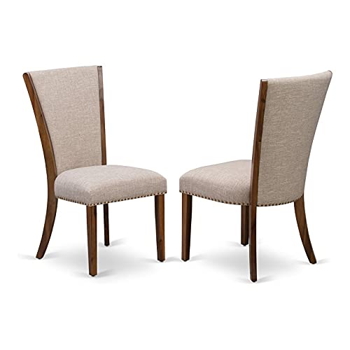 East West Furniture VEP8T04 Dining Chairs, Regular