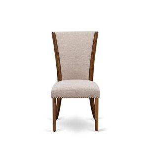 East West Furniture VEP8T04 Dining Chairs, Regular