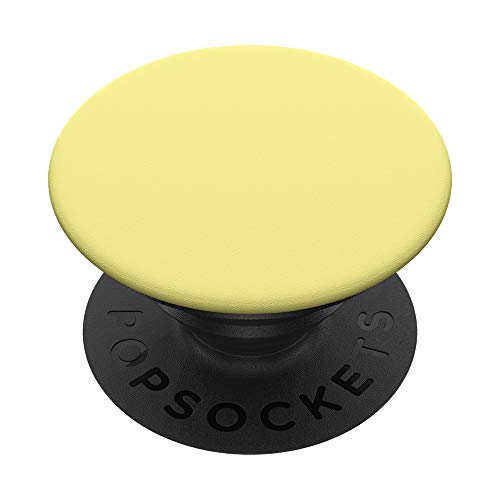 Simple Solid Color Chic Plain Pastel Light Yellow Design PopSockets Swappable PopGrip