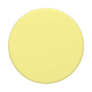 Simple Solid Color Chic Plain Pastel Light Yellow Design PopSockets Swappable PopGrip