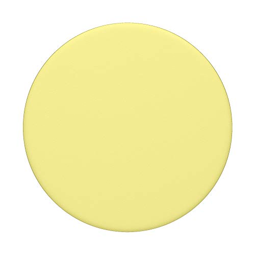 Simple Solid Color Chic Plain Pastel Light Yellow Design PopSockets Swappable PopGrip