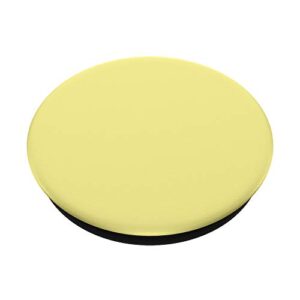 Simple Solid Color Chic Plain Pastel Light Yellow Design PopSockets Swappable PopGrip