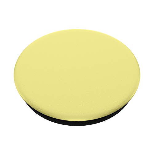 Simple Solid Color Chic Plain Pastel Light Yellow Design PopSockets Swappable PopGrip