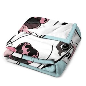 Jreergy Dog Throw Blanket for Bedroom Couch Travelling,Comfortable All Season Air Conditioning Blanket for Adult Chidern 50"x40"