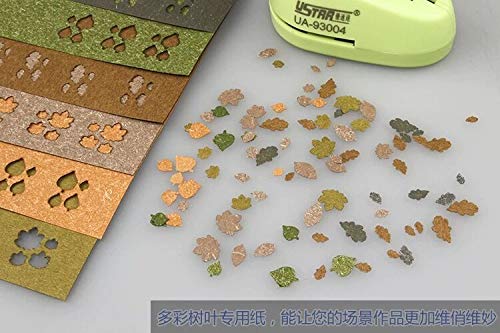 1/48 1/35 1/24 1/16 Scale Military Model Scenery Railway Layout Fake Leaves-Maker for Miniature Terrain Landscape DIY Artificial Sand Table (Oak Leaf Green)