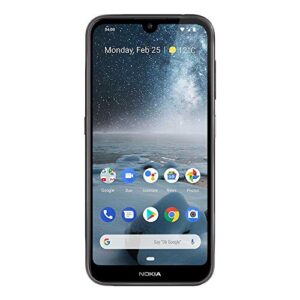 nokia 4.2 - android one (pie) - 32 gb - 13+2 mp dual camera - single sim unlocked smartphone - 5.71" hd+ screen - international - black