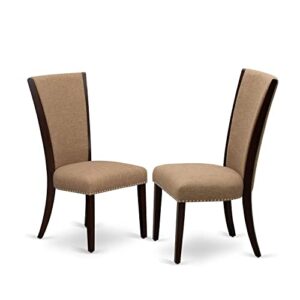 east west furniture vep3t47 dining chairs, regular