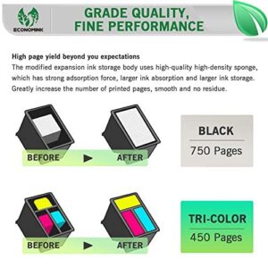 63 Black Color Combo Pack,Economink Remanufactured Ink Cartridge Replacement for HP 63 XL for OfficeJet 3830,5252,4650,5258,4655,4652,5255,Envy 4520,3634,DeskJet 3636,1111,3630,1112,3637,3632 Printer