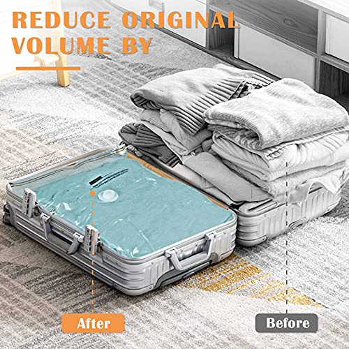 BRIAN & DANY Vacuum Storage Bags with Electric Pump, Vaccum Sealed Space Saver for clothes mattress, 12 Pack (4 Jumbo, 4Large, 4Medium)