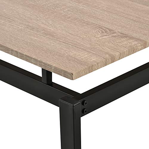 Rockjame Dining Table Set, Upgrade Version 5 Piece Counter Height Pub Table Set with 4 Chairs for The Bar, Breakfast Nook, Kitchen Room, Dining Room and Living Room (Oak)