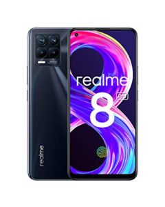 realme 8 pro dual-sim 128gb rom + 6gb ram (gsm only | no cdma) factory unlocked 4g/lte smartphone (punk black) - international version