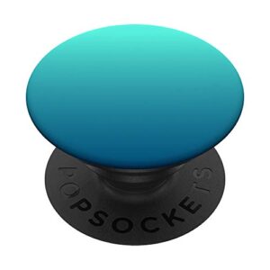 simple solid color chic ombre turquoise design popsockets swappable popgrip