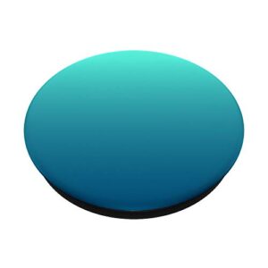 Simple Solid Color Chic Ombre Turquoise Design PopSockets Swappable PopGrip