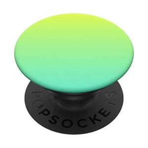 simple solid color chic lime green turquoise ombre design popsockets swappable popgrip