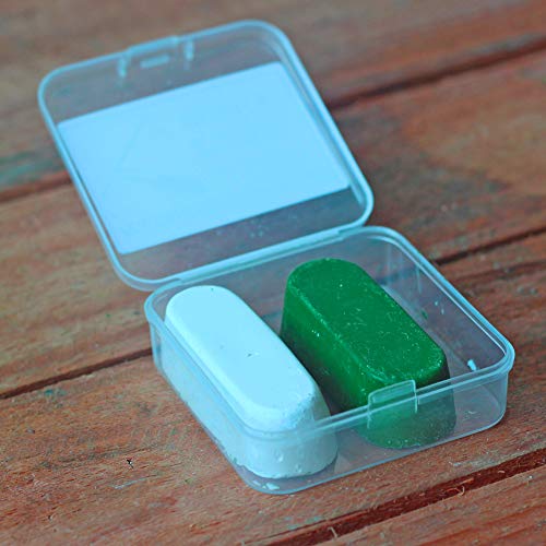 AMZSHARK 2 OZ Polishing & Cutting Compound Fine Green White Buffing Compound Leather Strop Sharpening Stropping Compounds Polishing Wax