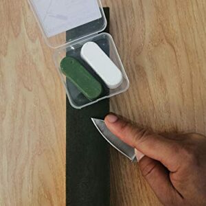 AMZSHARK 2 OZ Polishing & Cutting Compound Fine Green White Buffing Compound Leather Strop Sharpening Stropping Compounds Polishing Wax